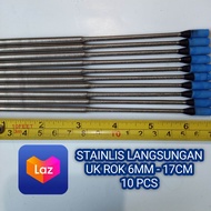 AS STAINLIS PASER IKAN Id 6 MM PANJANG-11-13-15-17-20CM