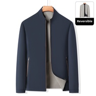 Cozy Up Men's Lightweight Reversible Jacket Windproof formal coat for men formal jacket for men corp