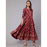 READYSTOCK Rayon Anarkali Dress Kurti Women Kurta tops Indian ladies