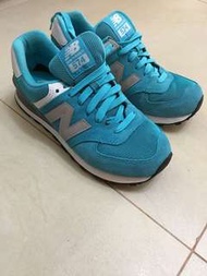 New Balance 574女裝37號湖水綠波鞋