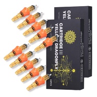 YILONG Tattoo Cartridge Needles - 10Pcs Disposable Tattoo Needle Cartridge Finger Ledge Integration 