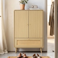 Furniture Direct ESCOT PODERE Shoe Cabinet 2 Door 1 Rattan Drawer
