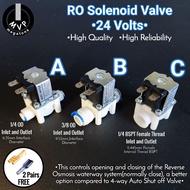 RO Water Solenoid Valve 1/4" 3/8" 1/4"BSPT 24Volts for Reverse Osmosis HIGH QUALITY
