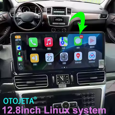 12.8inch 2400*900 Car Video For Mercedes Benz ML GL Gle GLS W166 2012-2015 Player GPS Android Carpla