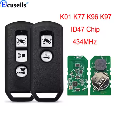 Motorcycle Remote Control Key For Honda Motorcycle Scooter K01 K77 K96 K97 K35V3 ADV SH 150 Forza 30