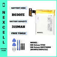 NEXCELL Bateri Serasi untuk Samsung Galaxy Gear 1 V700 SMV700SH Battery Bateri B030FE B030FE/1lCP5/2