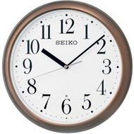 Seiko clock Wall clock Office type Radio wave Analog Silver Metallic KX218S