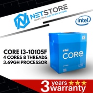 INTEL CORE I3-10105F PROCESSOR - 4 CORES | 8 THREADS | 3.69GHz - BX8070110105F