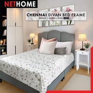 ⚡️NETHOME⚡️Chennai SET Luxury Swiss-Foundation Divan Queen Bed Frame Katil queen + wardrobe