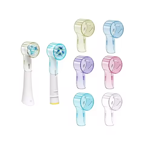 6Pcs Electric Toothbrush Head Cover Toothbrush Dustproof Covers Cap Compatible with Braun Oral B Rep