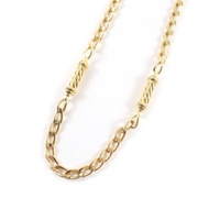 成色極佳 ★ CELINE Vintage Triomphe 雙向顏色扭紋項鍊，金色，女士款