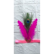 Curly feather headband, peacock feather headband