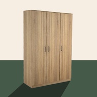 VHIVE Grace 80cm/1.2m Wardrobe (120cm Oak White 2 Door 3 Door Cupboard)