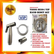 6666 100% SS304 VIP Hand Bidet With SS Flexible Hose / Stainless Steel Rinsing Spray With Flexible H