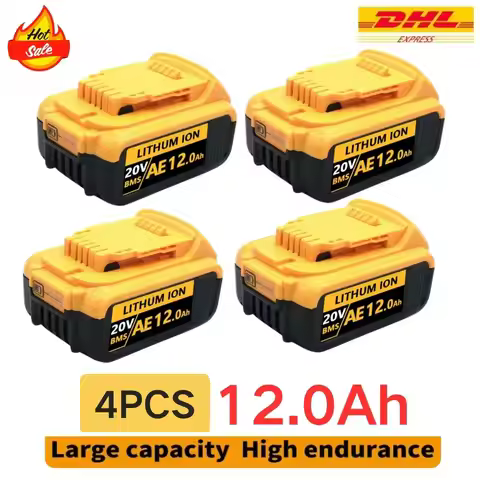 For DeWalt 20V 6Ah 8Ah 12Ah MAX Li-ion Battery for DeWalt for Flexvolt Tool Batteries Replacement Ba