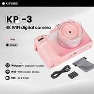 【KiTBEEZ】 4K Digital Camera 56MP WIFI Camera 18X Zoom HD Shooting Micro Single Camera DSLR Camera fo