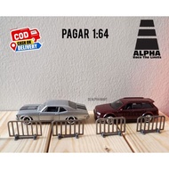 DIECAST FENCE 1:64 FENCE DIORAMA HOT WHEELS DIORAMA 1/64