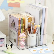 A4 clear single-layer desktop file rack with drawer organizer