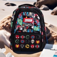 < Spiderman > Australia Smiggle Brand Suitable for Primary School Students Backpack Lunch Bag Statio