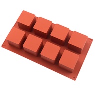 8 Cube Cube Cube Cake Mousse Afternoon Tea Pastry Dessert French Dessert Silicone Silicone Mold Grin