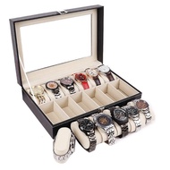 10-compartment watch box
