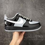 🤩必備空軍一號🤩質感漆皮黑灰撞色經典百搭低幫休閒球鞋 | Nike Air Force 1 Low|