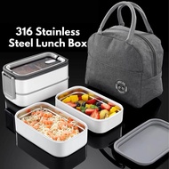 316 Stainless Steel Lunch Box/ Bento Box/ Tupperware