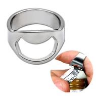 Stainless Steel Bottle Opener Creative Thumb Ring-shape Opener Opener Bottle Metal Bottle L3c4