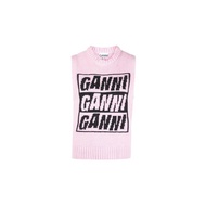 Korea Direct Mail [GANNI] [GANNI] 22FW Trademark Wool Sweater Vest Pink K1