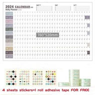 2025 Calendar Planner Sheet Kawaii To Do List Schedule Annual Wall Agenda Organizer
