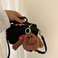 National Trendy Long-Armed Ape Plush Pendant Creative Car Keychain Female Schoolbag Pendant Cartoon 