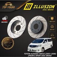ILLUSION TOYOTA ALPHARD (2002~2008) ANH10 FRONT (DEPAN) 100% ORIGINAL ILLUSION DISC BRAKE ROTOR