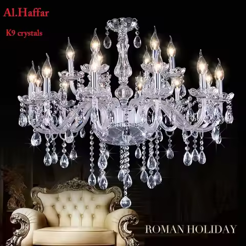 LED K9 Modern Ceiling Lustre Crystal Chandeliers Lustres De Cristal Chandelier AC110V/220V Ceiling F