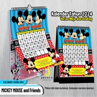 2024 MICKEY &amp; FRIENDS Calendar A4 Wall Character And A5 Desk