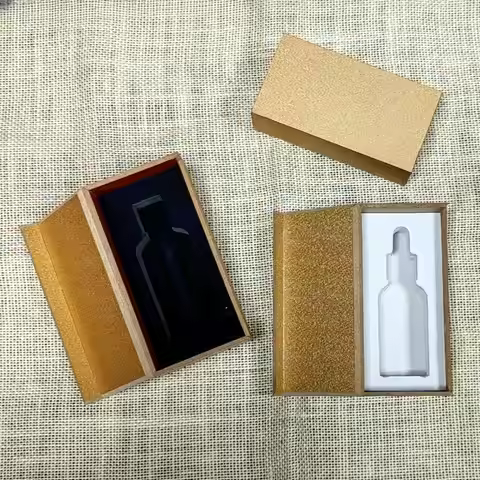 10pcs/lot Essential Oil Bottle Essence Liquid Press Lotion Glass Sub Packaging Empty Bottles Packagi