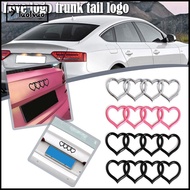 LUOLVUO Love Heart Logo Rear, ABS Plastics Heart-shaped Trunk Tail Label Badge, Modified Love Tail L