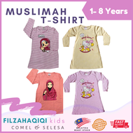 Baju Budak Muslimah Perempuan Selesa Lengan Panjang / Comfort Kids Girl T Shirt Long Sleeve ( 1-6 Tahun)