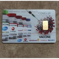 Public Gold Bullion Bar 1g 1 gram (Au 999.9) - Vaccine Covid 19