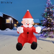 [Dickly] Christmas Inflatable Hanging Santa Outdoor Decoration Climbing Santa Xmas Decor for Winter