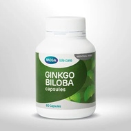 Mega We Care Ginkgo Biloba จิงโกบิโลบา แป๊ะก๊วย 60เม็ด 1กระปุก