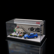Sunset Chongqing Diner Garage Miniature Model Display Case
