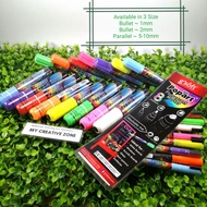 G'SOFT Popart Fluorescent Chalk Marker / Kapur Marker / Ereasable  (3 Size : 1mm, 2mm, 10mm)