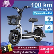 【Ready Stock】2022 New Electric Bike 2seat Electric Scooter Rechargeable Large Capacity Battery Basikal Elektrik Dewasa