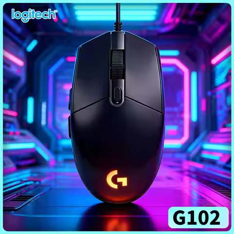 Logitech G102 LightSync RGB Mouse, High Performance Gaming Sensor, Comfort Grip for All-Day Gameplay