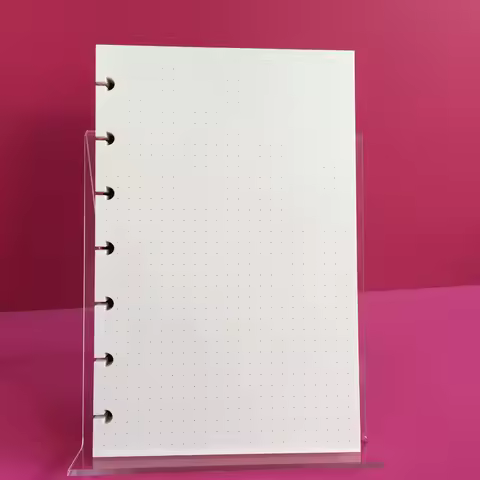 B6 Refill Paper Dot Matrix/Dotted Grid/Blank Mushroom Hole Loose Leaf Inside Paper Notebook Inside P