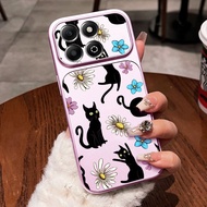 VRQR Black Cat Casing for Huawei Honor X7E X7D X7C Honor 400 200 Smart 5G 4G Silicone Shockproof Pho