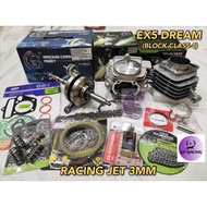 Combo Ex5 Dream 53mm 56mm Jet 3mm crankshaft Tanam Ladung Siap Head Racing, Cdi Unit, spring Clutch 