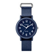 Timex TW2R41000 WEEKENDER SEASONAL นาฬิกาข้อมือผู้หญิง สายผ้า สีนำเงิน
