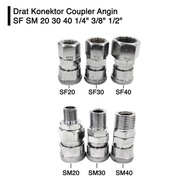 Air Coupler Thread Connector Coupler SF SM 20 30 40 1 per 4 3per 8 1per2 G1523
