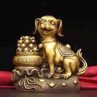 Copper Dog Ornaments Pure Copper Money Dog Cornucopia Dog Zodiac Dog Golden Bag Dog Home Office Desk